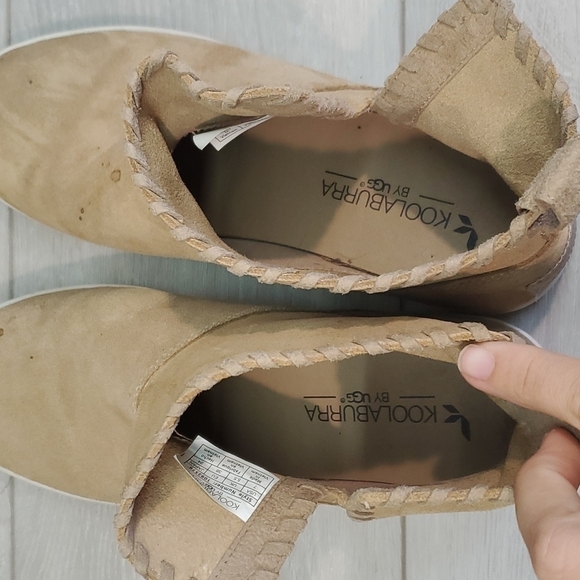 Koolaburra by UGG Women Ankle Suede boots slip on shoes sz 7 - Picture 9 of 10